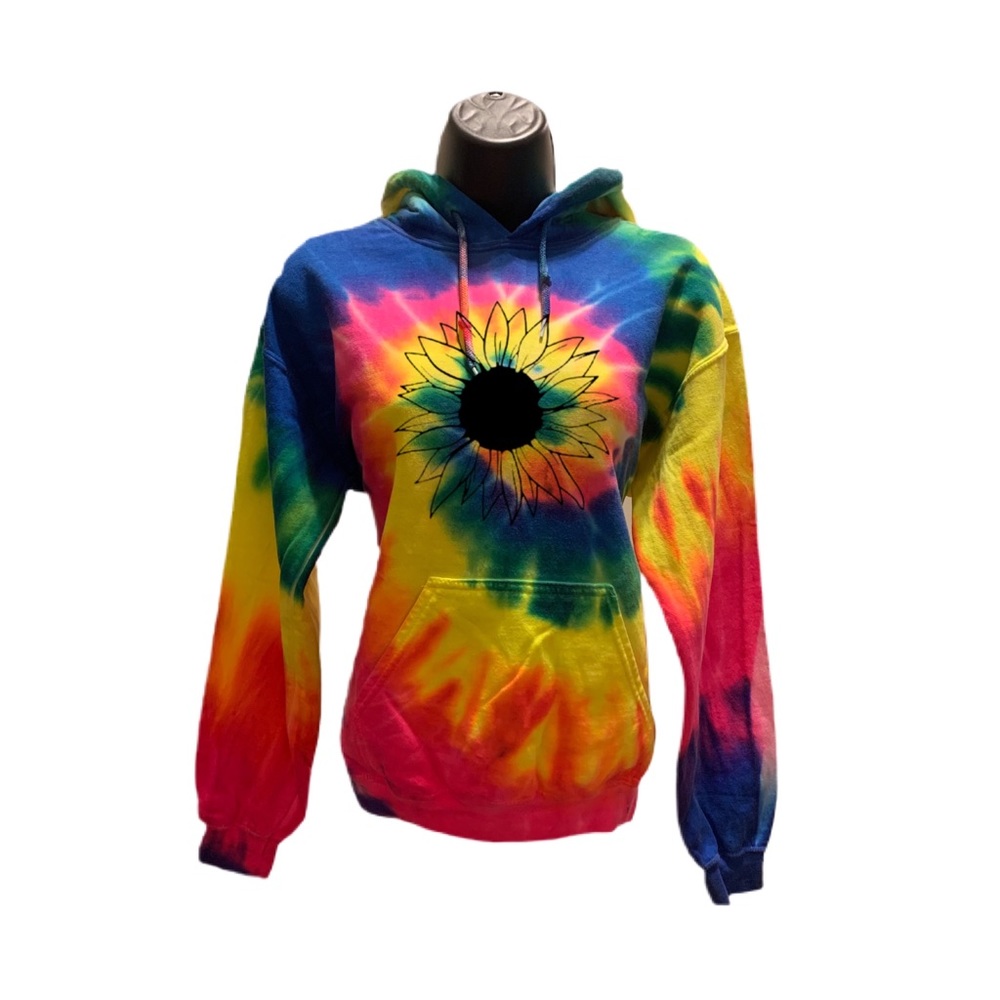 For the love of tie dye hoodie